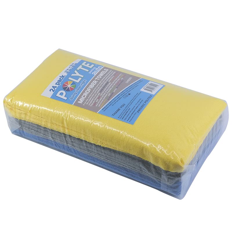 Microfiber Cleaning Towel Ultrasonic Cut Edgeless (Blue,gray,yellow)