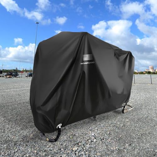 Motorcycle Cover Waterproof Outdoor All Weather Protection Black (black / XL ( 96.5*41*50 inches ))