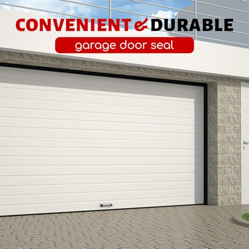 Garage Door Seal Top and Sides Seal Strip (Black / 40FT)