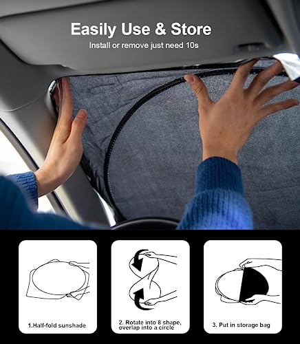 Sunshade Windshield Sun Shade for Kia K5 2021 (Fit KIA Stinger 2017-2023)
