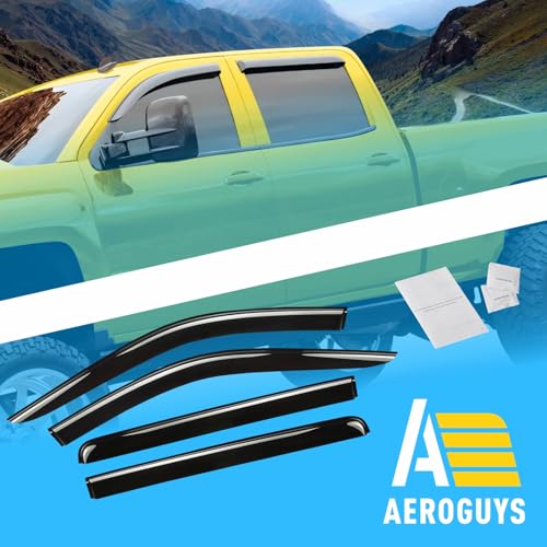 Extra Durable Window Deflectors Tape (For Chevy Silverado 14-18 1500/2500/3500)