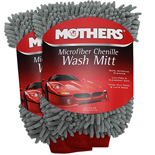 Premium Chenille Car Wash Mitt (2 Pack)