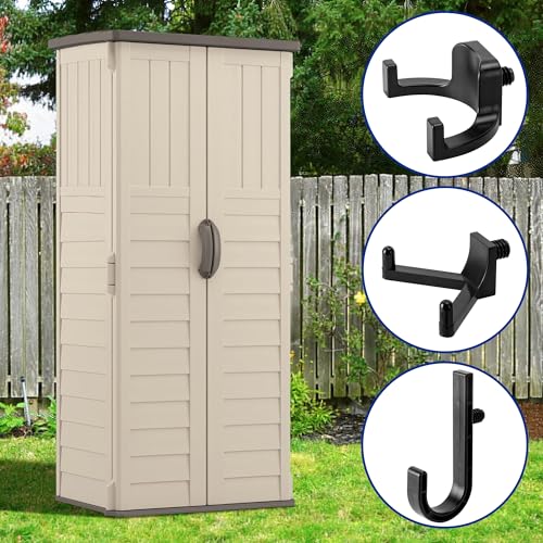 6 Pcs ABS Storage Shed Tool Hooks (6 Pcs)