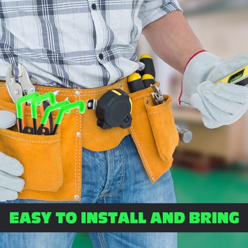 10 Pcs Large Magnetic Hooks Heavy Duty Garage Magnet Hooks Strong Storage Utility Magnetic Hangers with Anti Slip Rubber Coating for Indoor and Outdoor Hanging (Green)