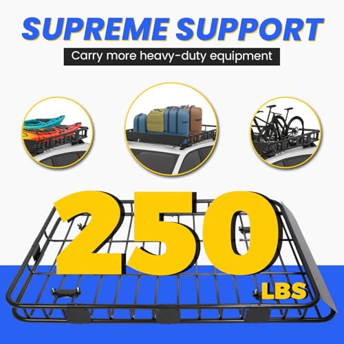 59" x 39" x 5.1" Universal Adjustable Roof Rack Cargo Carrier (67" x 39" x 5.1")