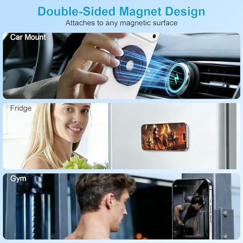 Magnetic Phone Grip MagSafe Phone Ring Stand for Google Pixel 11 10 Pro XL (purple)
