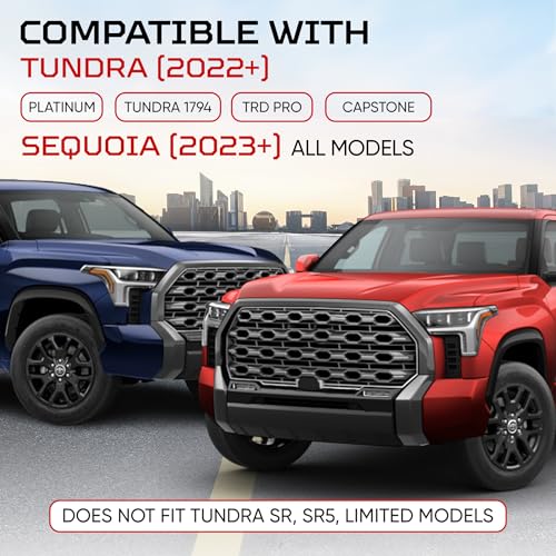 2022+ Tundra & 2023+ Sequoia Console Tray Liner (Pack of 2 / 2022+ Tundra Platinum,1794,TRD PRO & 2023+ Sequoia)