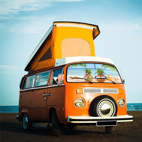 Funny Car Windshield Sun Shade Umbrella (Hawaiian-1)