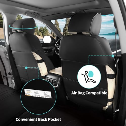 for Honda CRV Seat Covers Custom Fit 2017 (Black / CR-V 2017-2022)