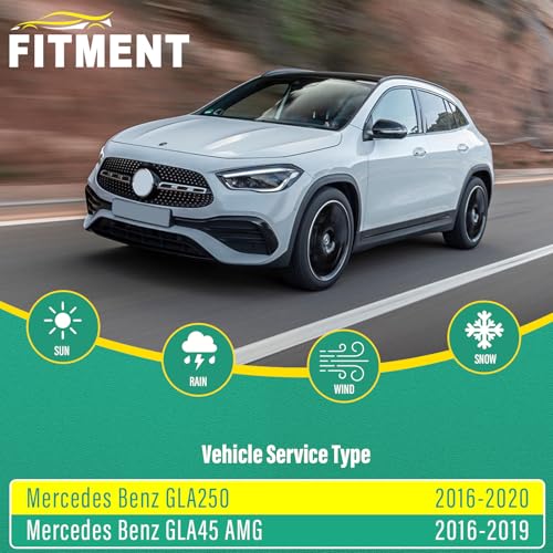 Windshield Wiper Blades Replacement for Mercedes Benz GLA250 (24"+19"+12")