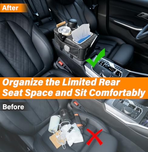 Universal Car Center Console Cup Holder Organizer Armrest Storage Box (12 X 8 X 5.3Inch)