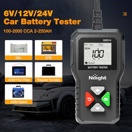 Car Battery Tester 6V (6-24v Battery Tester)
