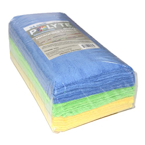 Microfiber Cleaning Towel Ultrasonic Cut Edgeless (Blue,green,yellow)