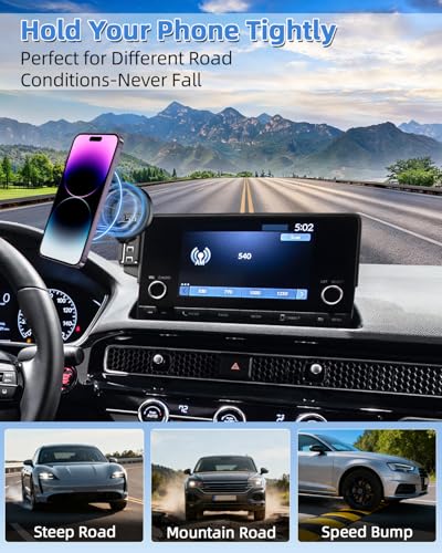Car Phone Mount for 11th Gen Honda Civic 2022 (Honda Civic 2022-2026 (7/9 inch) / Magsafe)