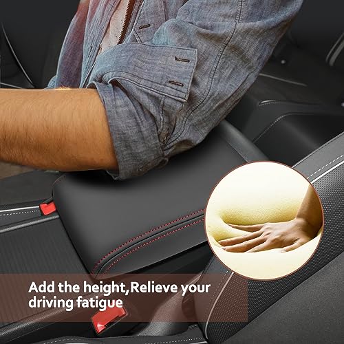 for 2020 2024 Volkswagen Golf Center Console Cover 2023 2024 Golf Accessories Armrest Cover 2023 2024 Golf R Seat Box Cover 2020 (2020-2024 Golf Red Line)