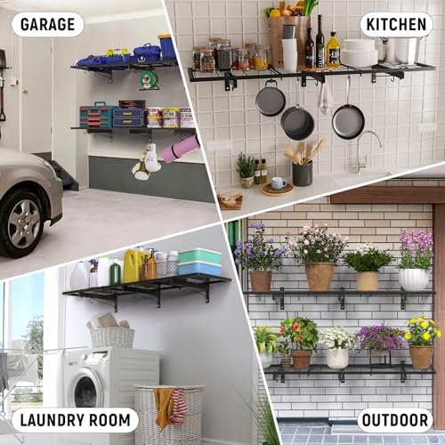 2 Pack Garage Wall Shelves (A-2 PACK)