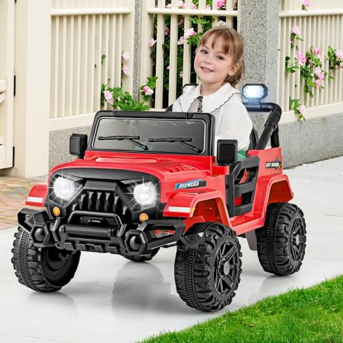 12V Kids Ride on Truck Car (Red)