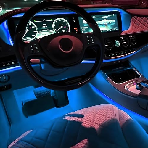 Ambient Lighting Car 2PCS Under Glow Kit with Cigarette Lighter (Ice Blue)