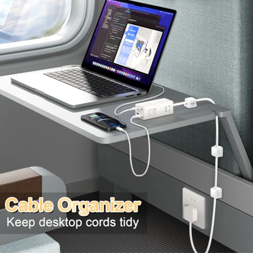18 Pack Cord Organizer Holder (White)