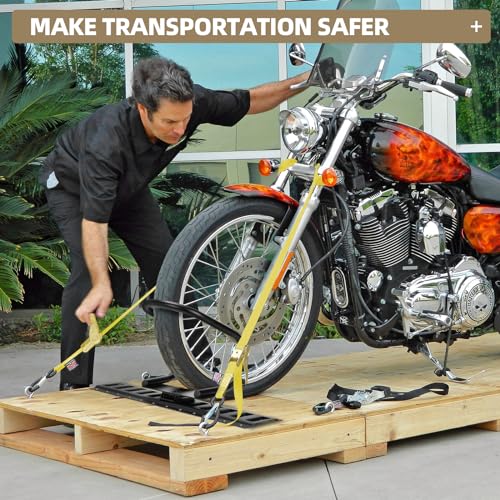 4-Pack E-Track Wheel Chock for E-Track System, Motorcycle Wheel chock (4 Pack E-Track Wheel Chock)