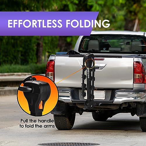 Hitch Mounted 4 (160 lbs 4-Bike Rack Over Arm Style)