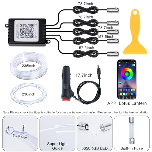 Interior Car LED Lights (5 In 1 with APP)