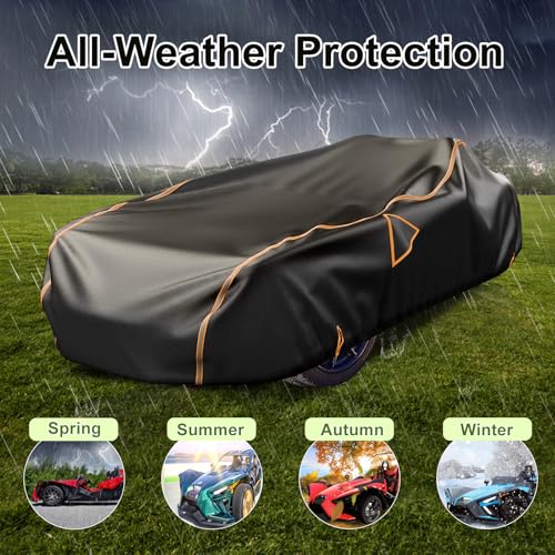 Full Cover for Polaris Slingshot Heavy Duty Premium Windshield Cover (Black / for Polaris Slingshot)