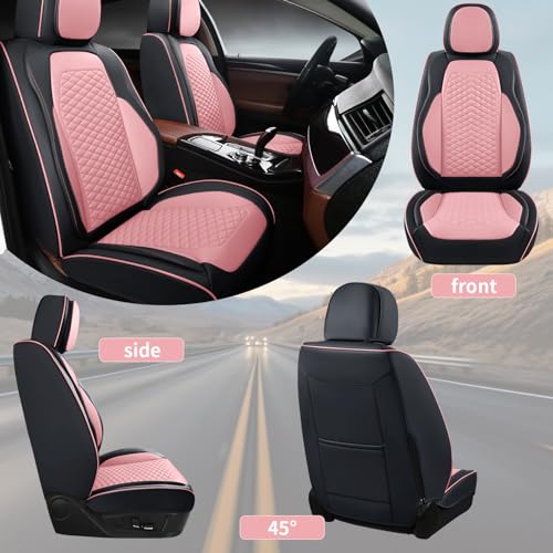 Car Seat Covers Full Set (5 PIECE / Pink)