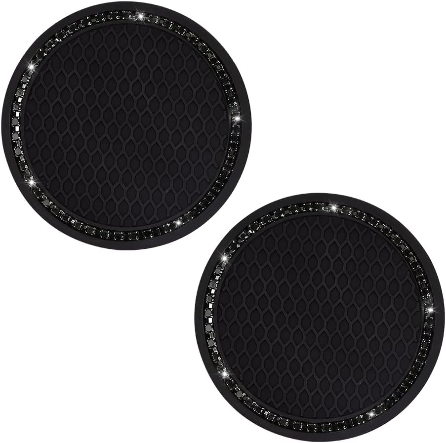 Bling Car Cup Coaster (2 Count / Black and Black)