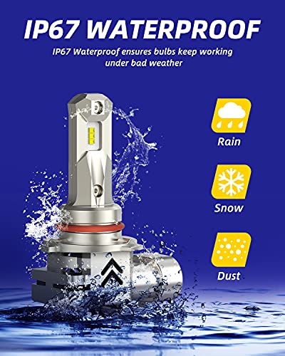Upgraded 9005 LED Bulbs 22000 Lumens for High Beam (HB-3/9005)