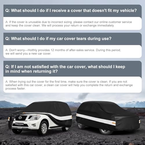 10 Layers SUV Car Cover Custom Fit for Nissan Armada (Black Gray / Custom Fit for Nissan Armada)