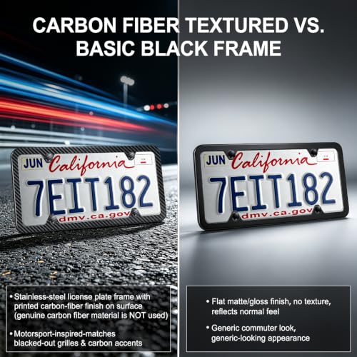 Carbon Fiber License Plate Frames (Carbon Fiber)