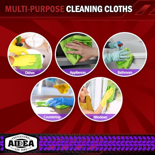 Microfiber Cleaning Cloth (Green / 20PK)