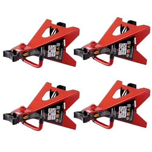 4 Packs Jack Stand Holder Wall Mount Organizer Bracket Rack Fits 4 & 5 & 6 Ton Jack Stands (Fit for 4 & 5 & 6 Ton)