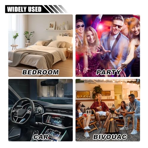 2PCS USB Star Roof Lights (Red/Purple&Blue)