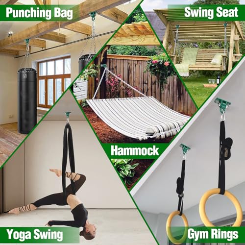 Swing Hangers with Bearing (Green / 2 Pack)