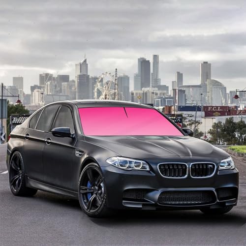 Colorful Car Windshield Sunshade Umbrella Sun Shade Umbrella for Car Foldable Windshield Umbrella Block UV Rays Heat Keep Vehicle Cool for Cars SUV 57"x30" (red)