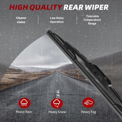 Windshield Wiper Blades Replacement for GMC Acadia 2017 (24"+20"+10"(U/J Hook))