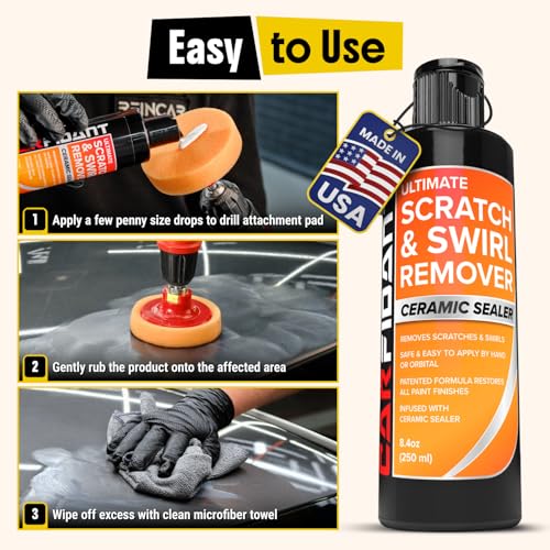 Scratch and Swirl Remover (Scratch Remover Kit with Drill Attachment)