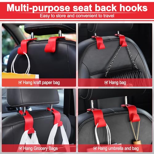 Car Seat Headrest Hook (Red)