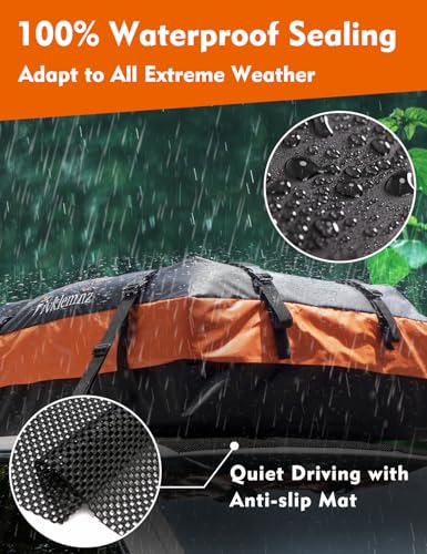 30 Cubic Rooftop Cargo Carrier Waterproof Soft Car Roof Bag (30 Cubic Feet)