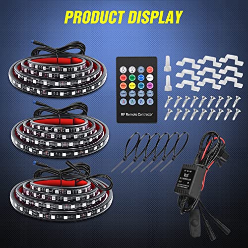 3PCS 60 Inch RGB Truck Bed Light Strip 270 LED Neon Accent LED (RGB (Red, Green, Blue) / Truck Bed Light Strip)