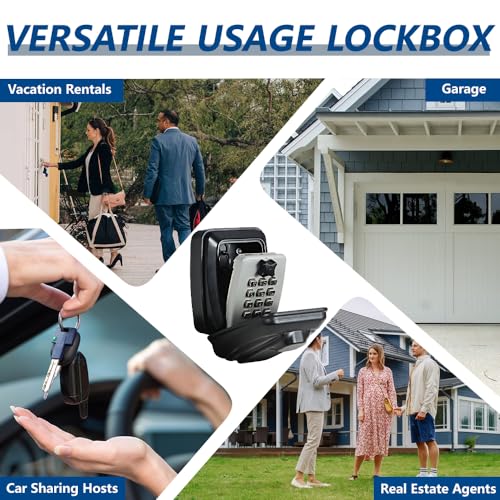 Car Window Lock Box for Turo (Light Grey Car Lock Box with Keypad)