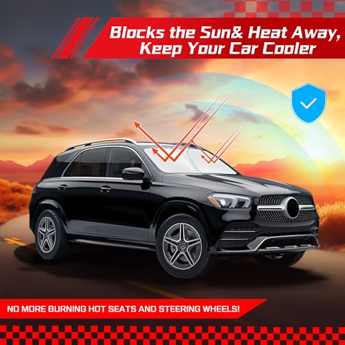 Windshield Sun Shade for Mercedes Benz GLE (for Mer-cedes Benz GLE/GLS 350 450 2020-2026)