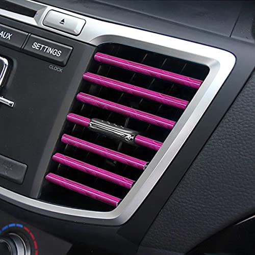20PCS Bendable Car Air Vent Trim Strips (Ice Rose Red)