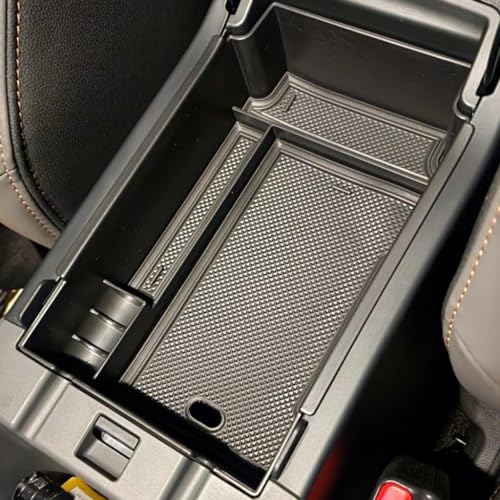 Compatible with Subaru Crosstrek Impreza 2024 2025 Center Console Armrest Storage Box ABS Tray Insert Organizer Glove Pallet Phone Holder (for Crosstrek Impreza 2024-2025)