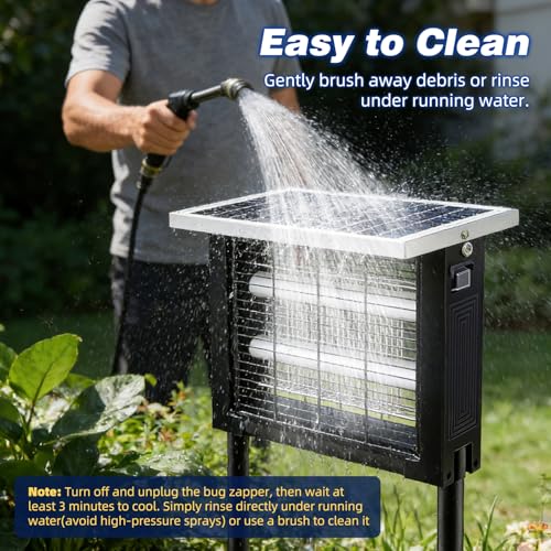 Large Solar Bug Zapper Outdoor (4W for 2000 sq.ft)