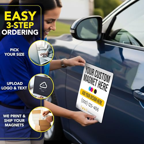 Custom Car Magnet 12x12 Inch 2 Pack (12" x 12")