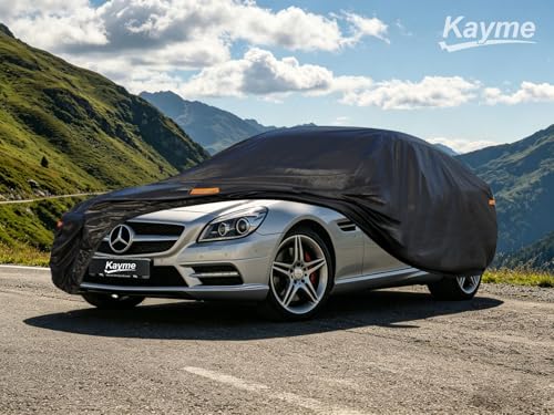 7 Layers Waterproof Car Cover for Mercedes Benz SLK Class 1996 (PE-Black / Custom Fit Mercedes-Benz SLK)