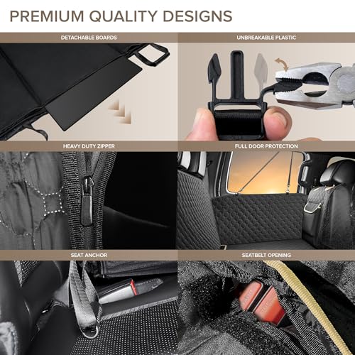 XL Truck Back Seat Extender for Dogs (Black for Trucks / For Large Truck)